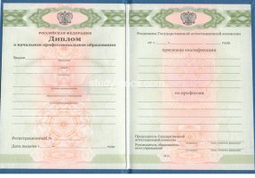 Диплом училища 2010 в Одинцово